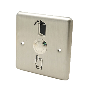 Wide Stainless Steel Exit Button